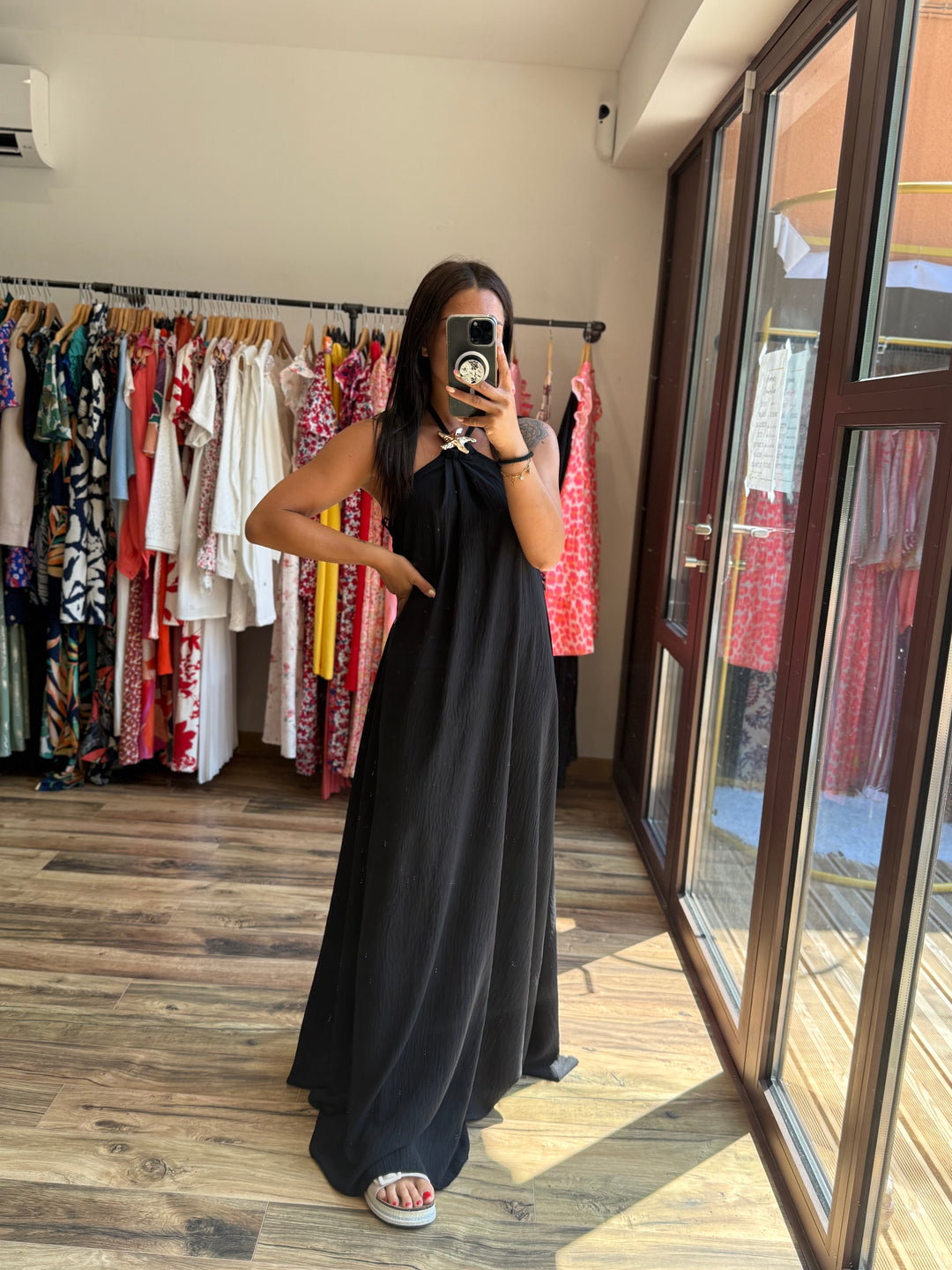 Robe longue Samia noir