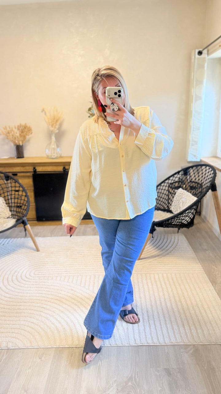Chemise Slava jaune CURVY