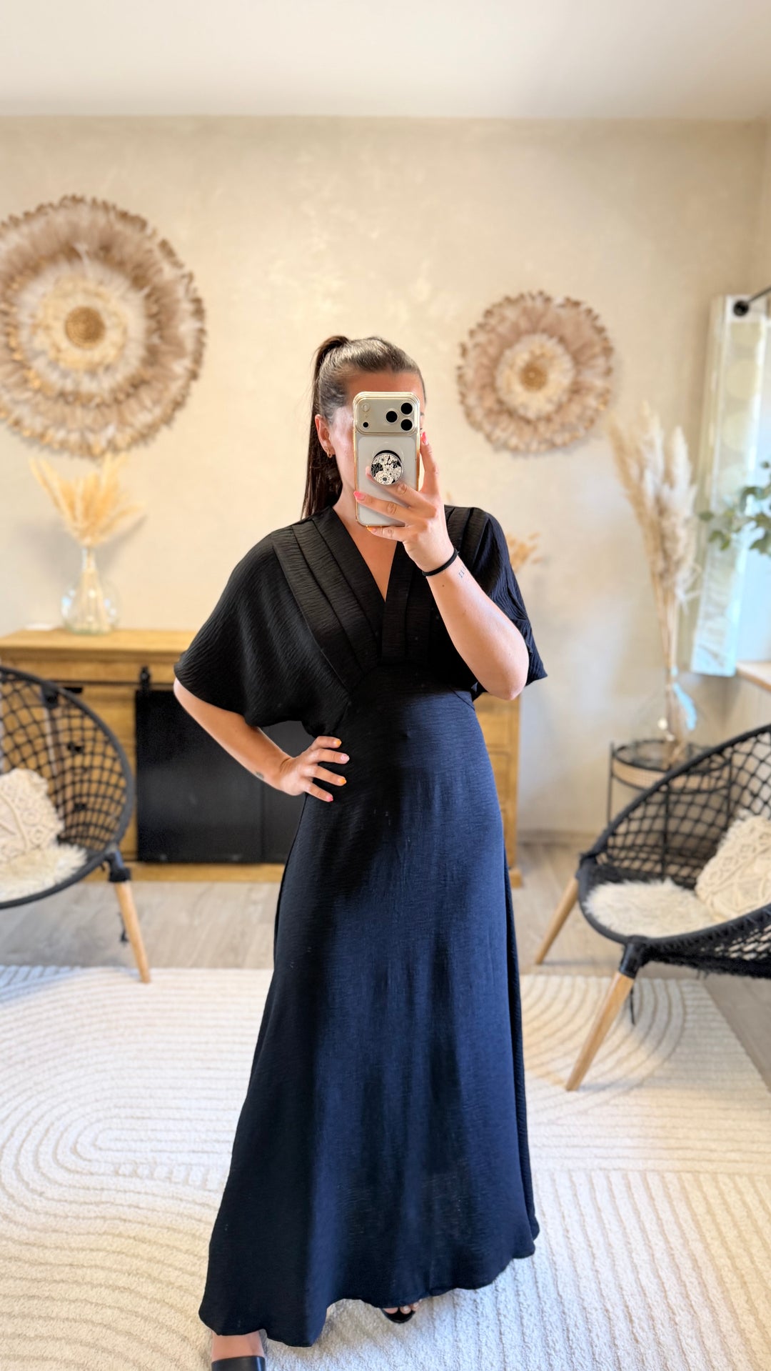 Robe longue Jehan Noir