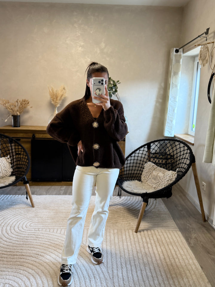 Gilet Betty chocolat