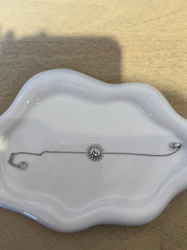 Bracelet soleil argenté