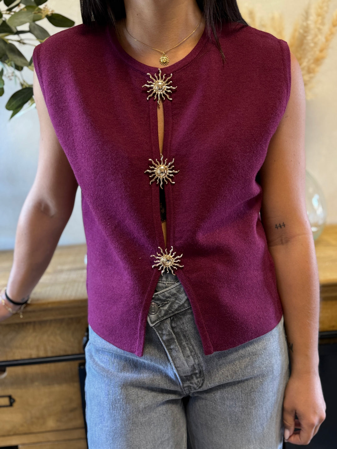 Pull sans manches Gabin