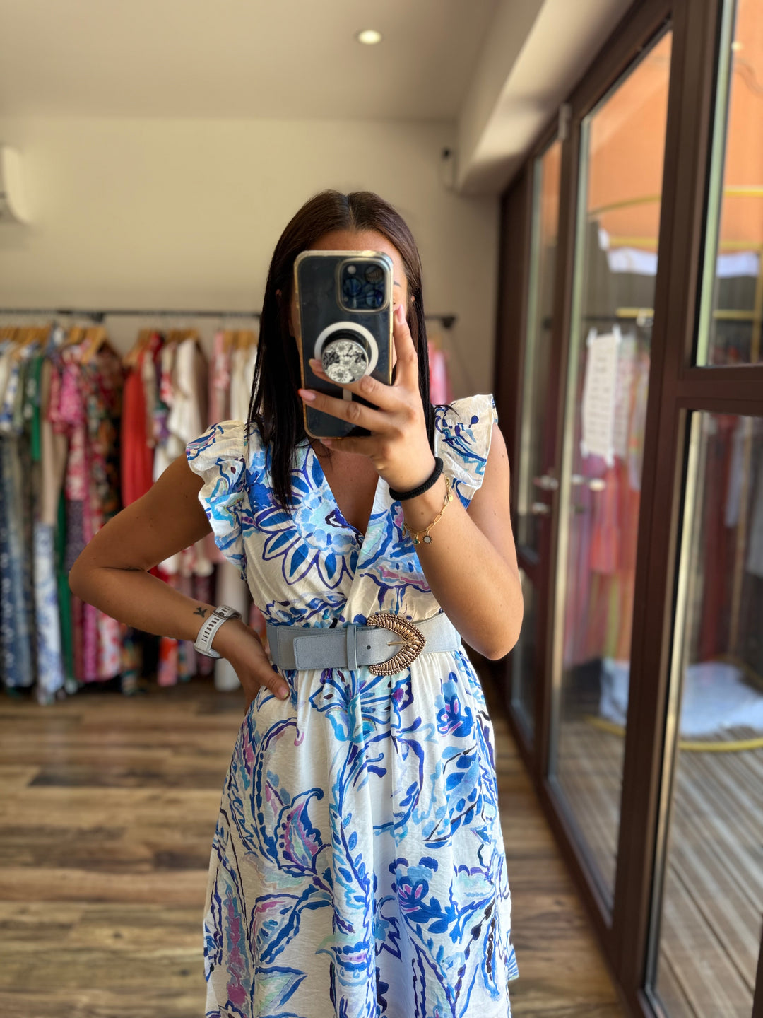 Robe Almeria bleu CURVY