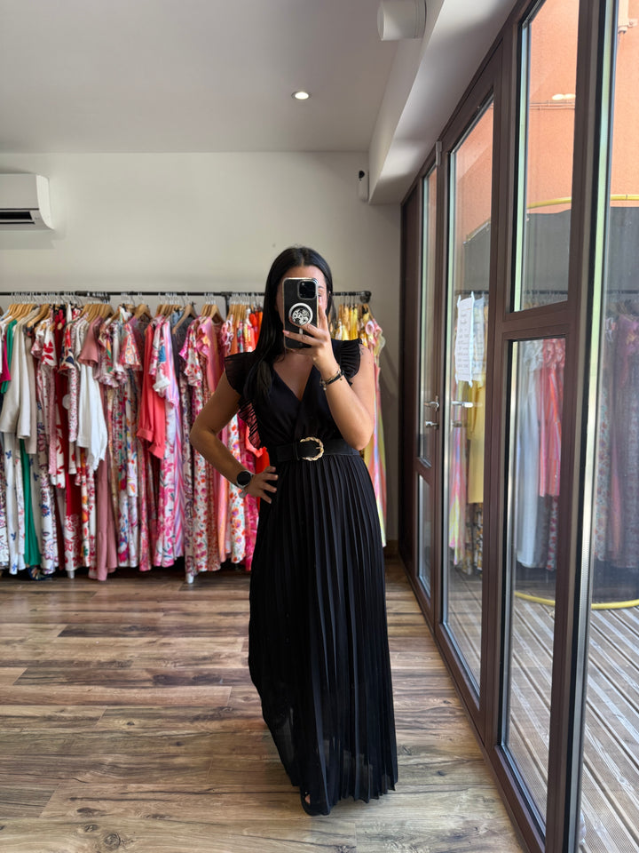 Robe longue Berenice noir PRECOMMANDE