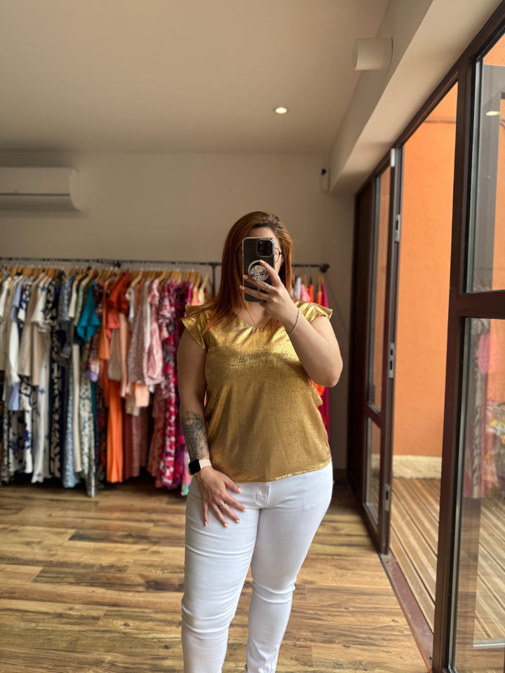 Top doré CURVY