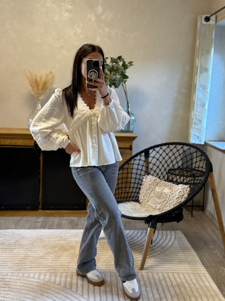 Blouse Flow écru