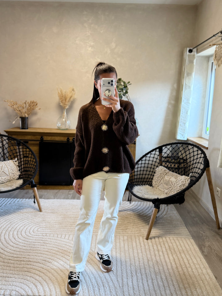 Gilet Betty chocolat