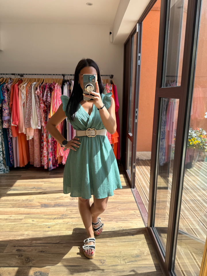 Robe Maya vert d’eau