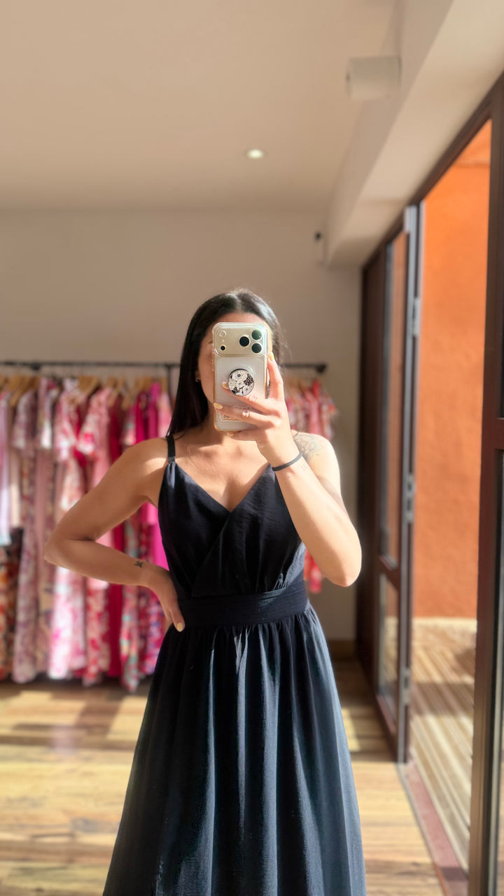 Robe longue Molly noir