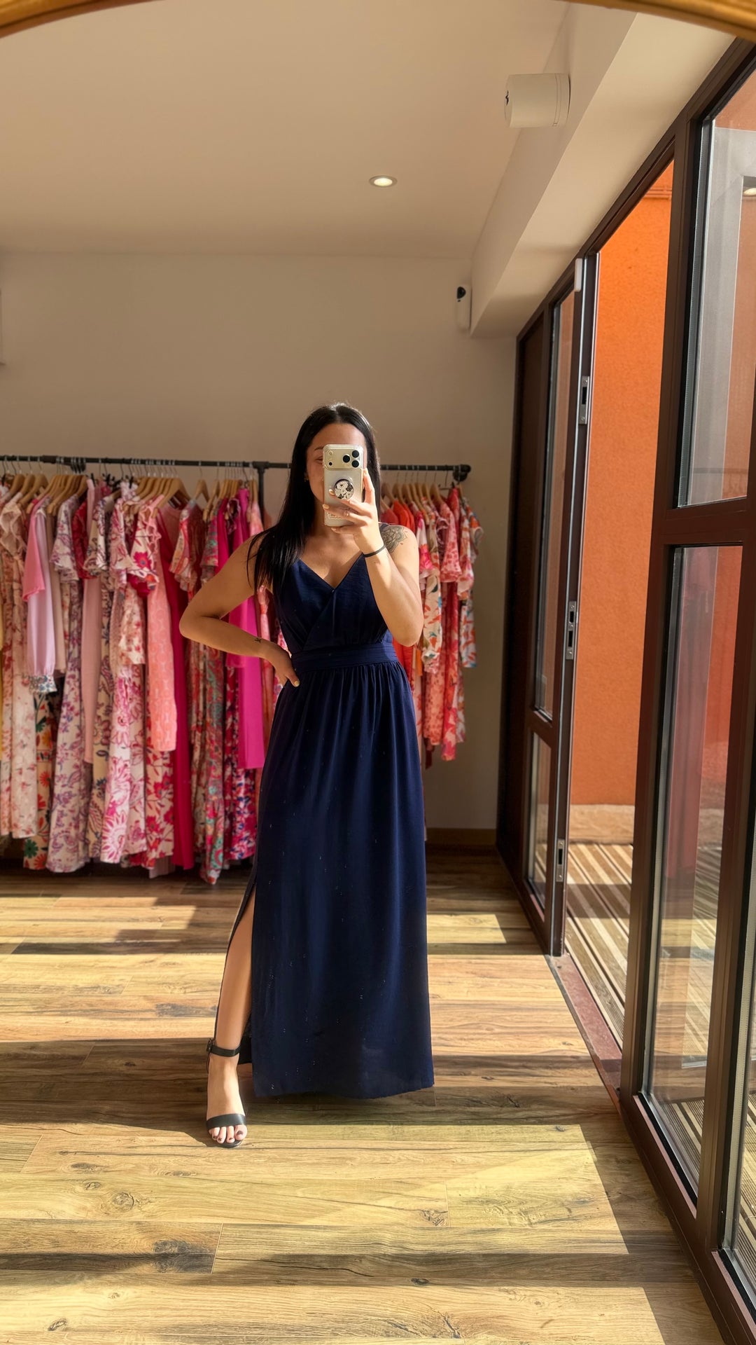 Robe longue Molly marine