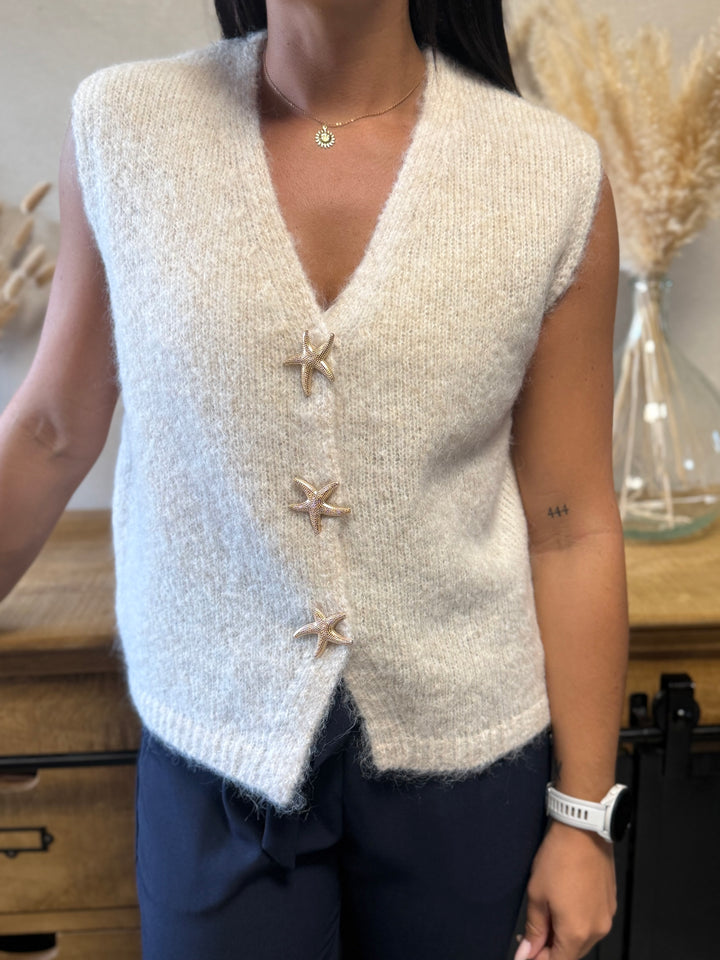 Gilet Star beige