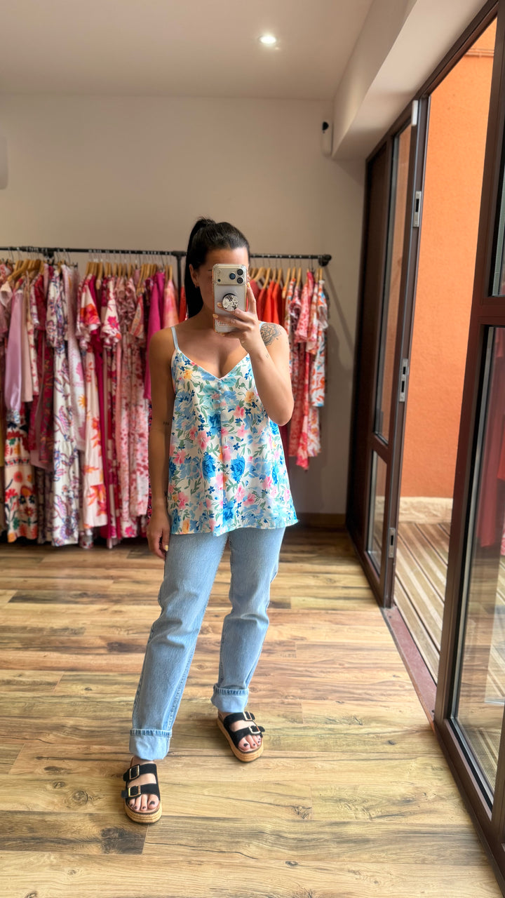 Top Hugo bleu clair