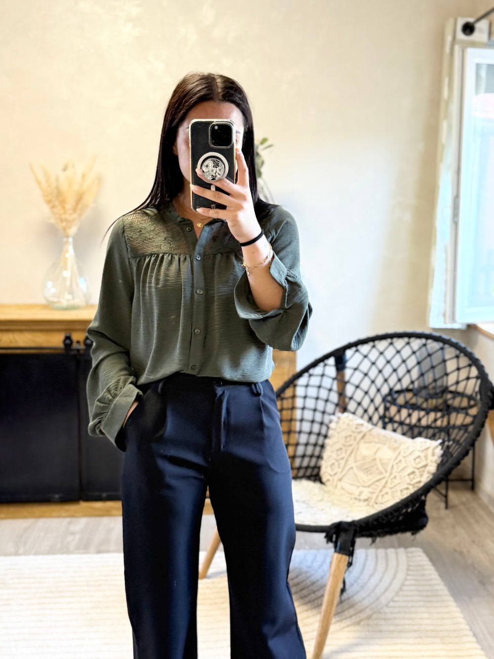 Chemise Sony kaki