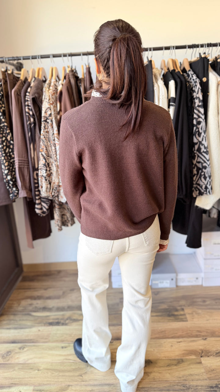 Gilet chocolat Amane