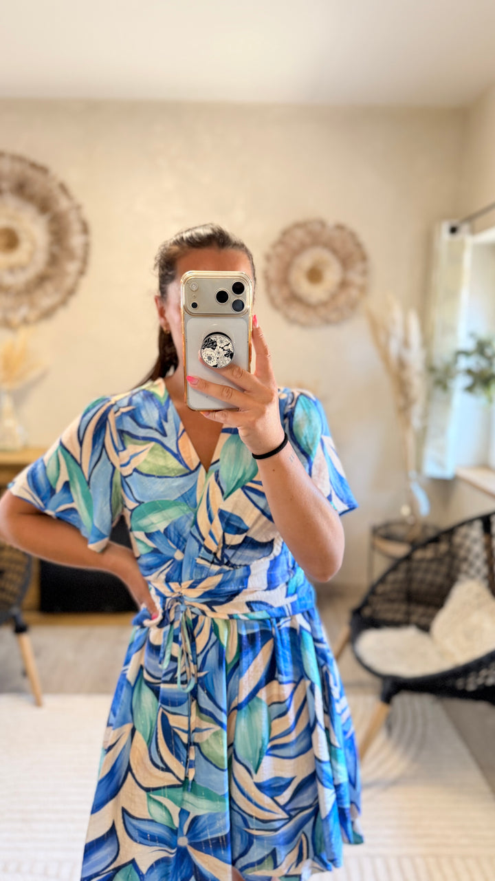 Robe Courte Ceyli bleu