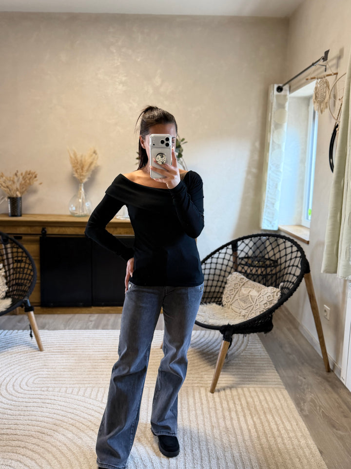 Jean flair Valentin gris