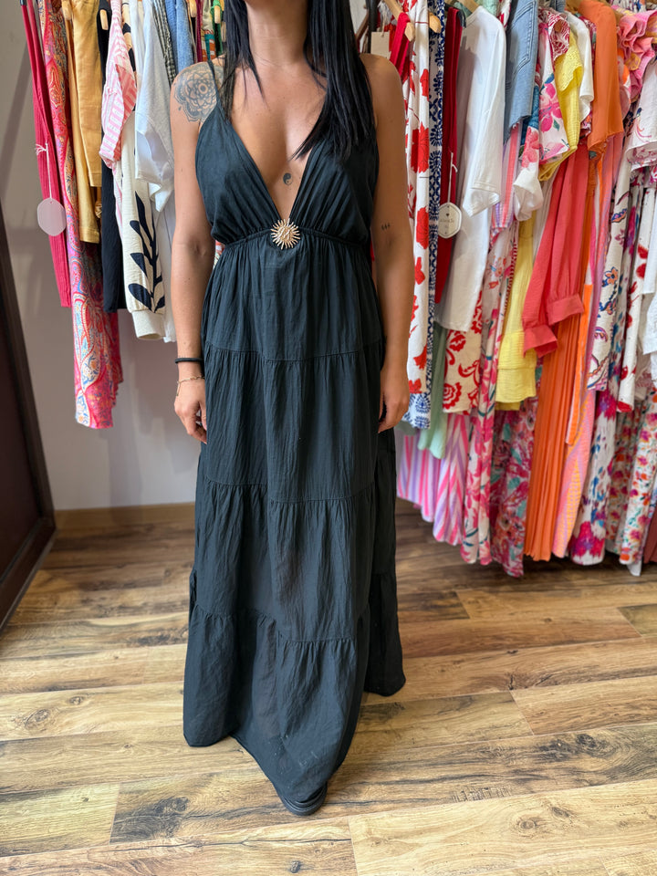 Robe longue Graciella noir
