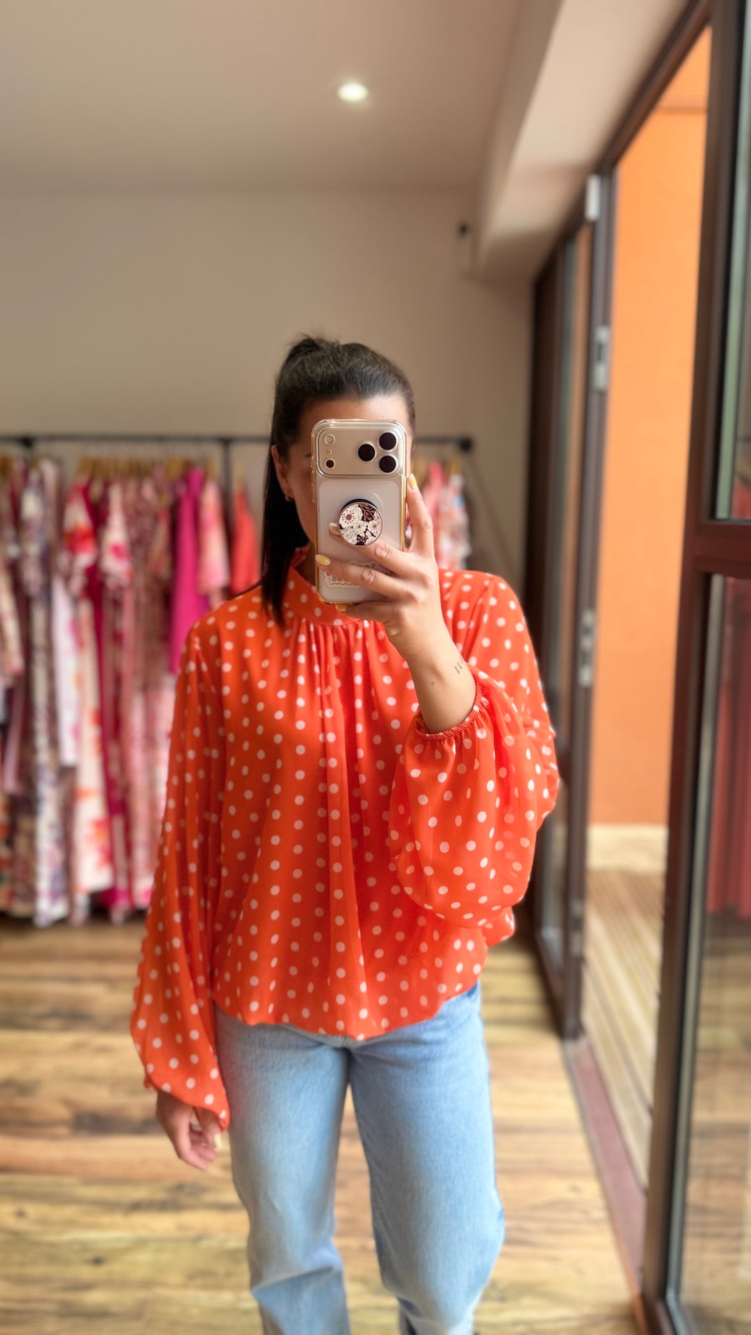 Blouse Kop orange
