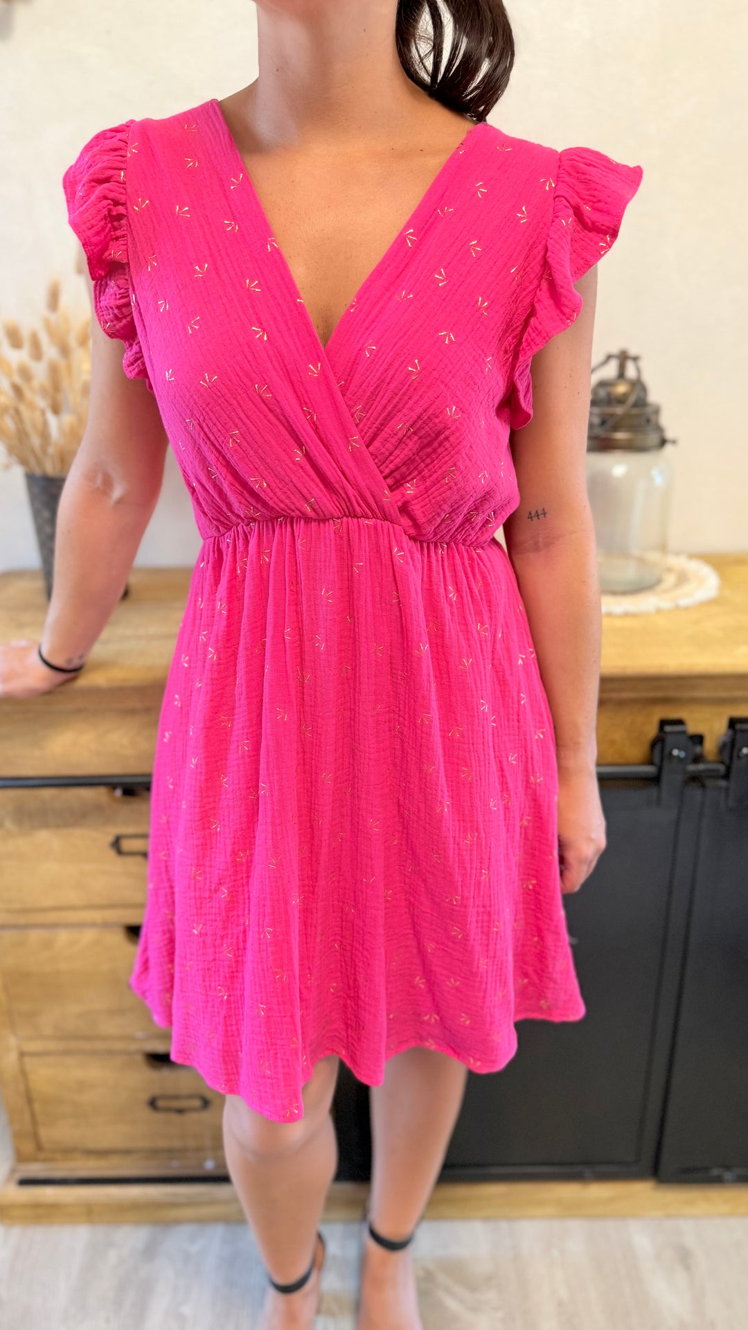 Robe courte Maya Fushia