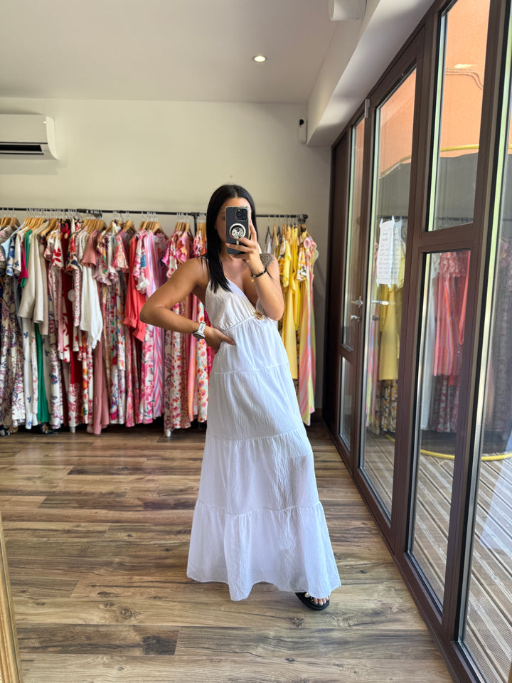 Robe longue Graciella blanche