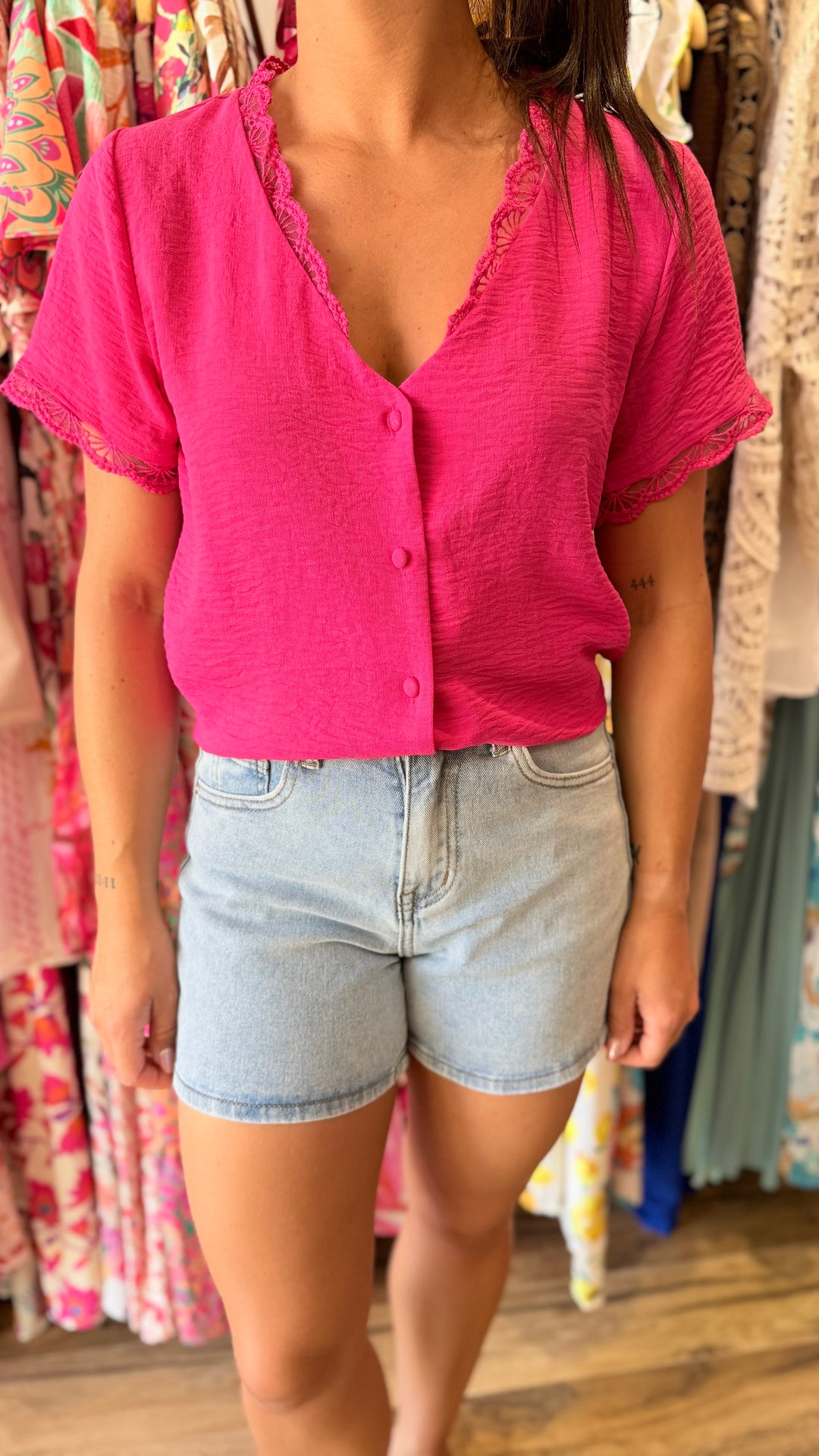 Chemise Mirta rose fushia