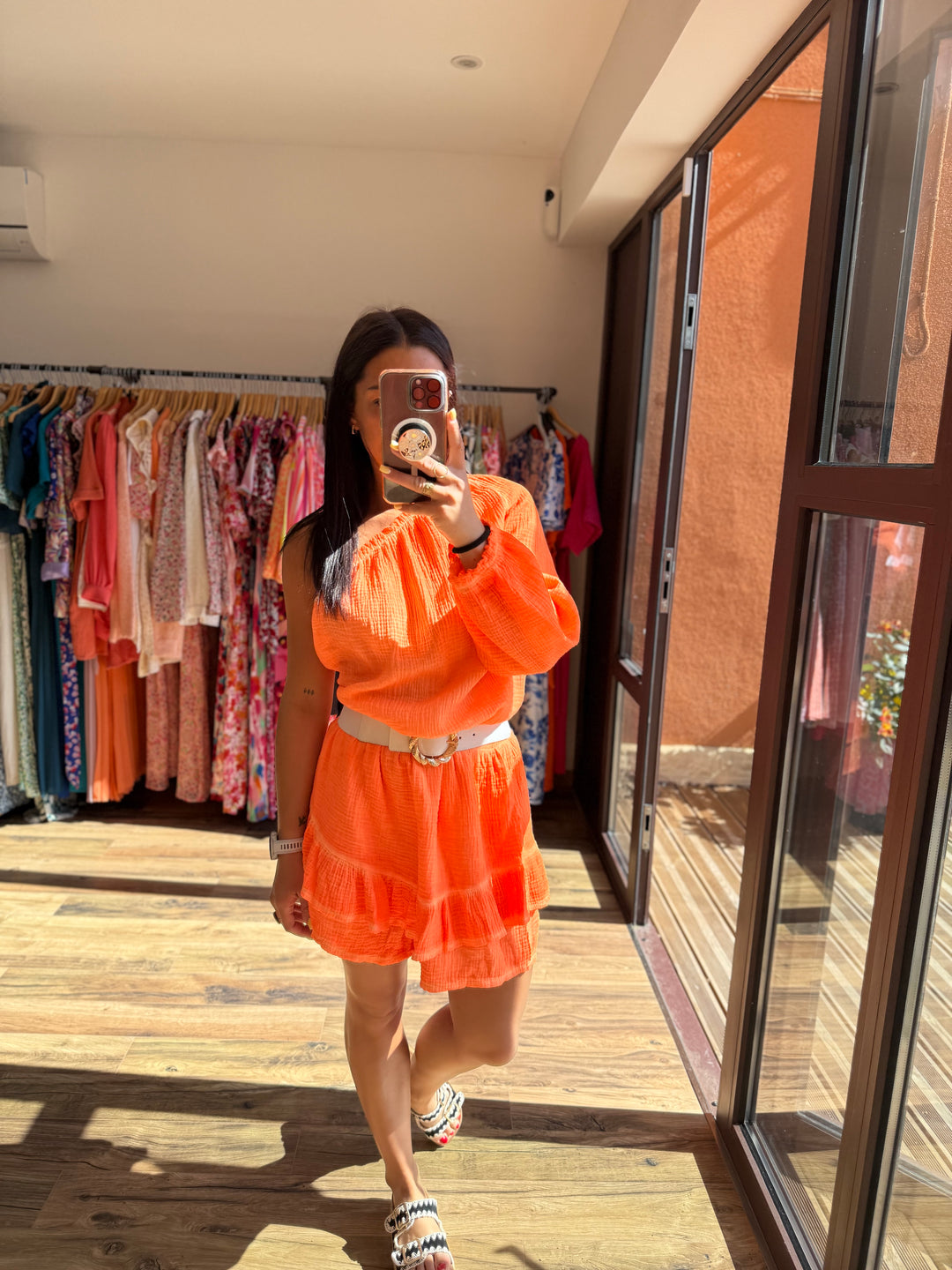 Combishort Juana orange