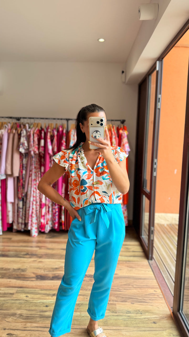 Pantalon Evy bleu