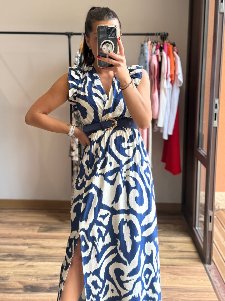 Robe longue Mark bleu