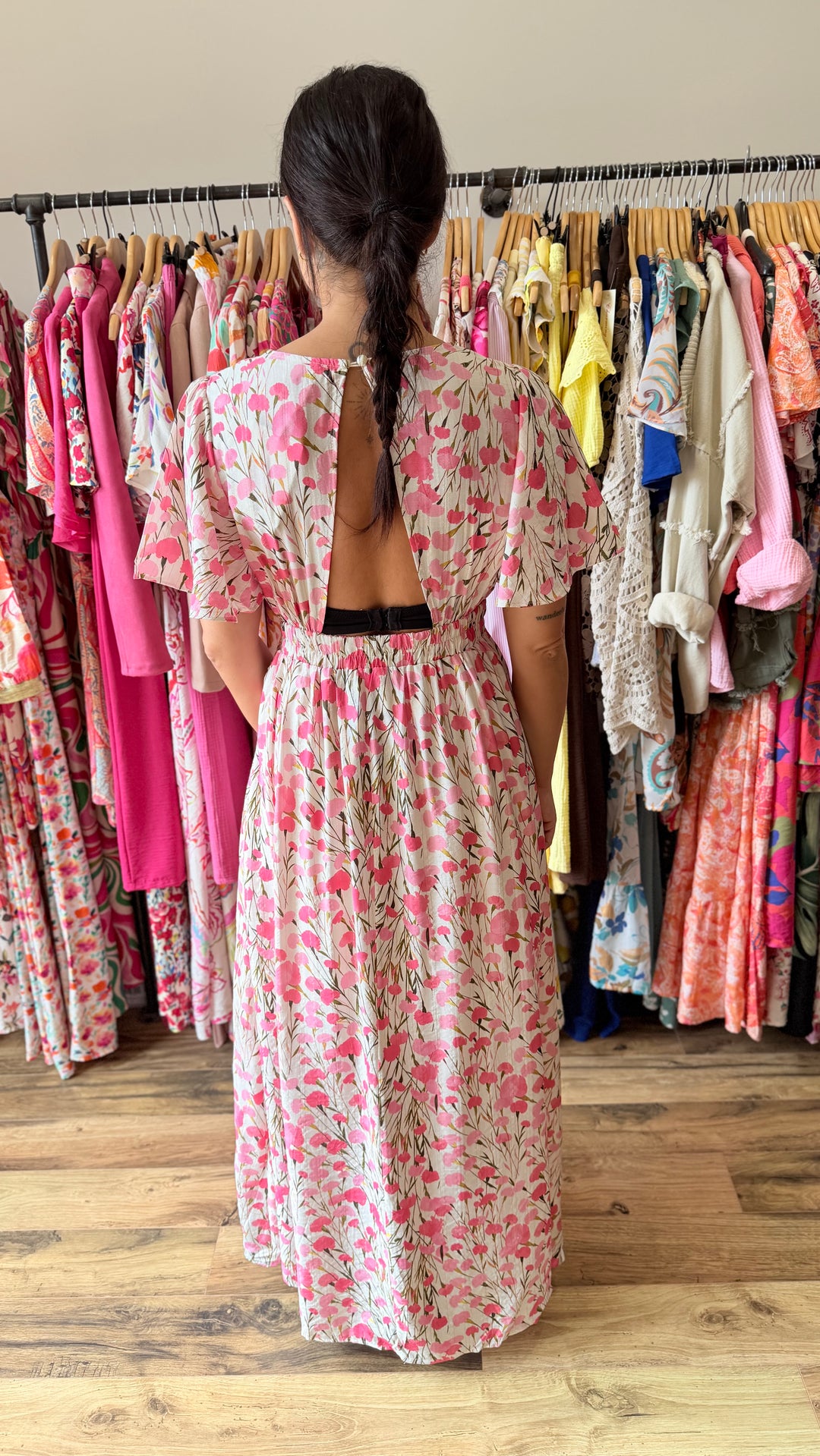 Robe longue Finda (dos ouvert)