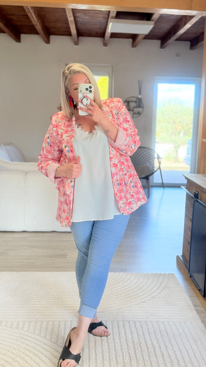 Blazer fleuri CURVY 42/46