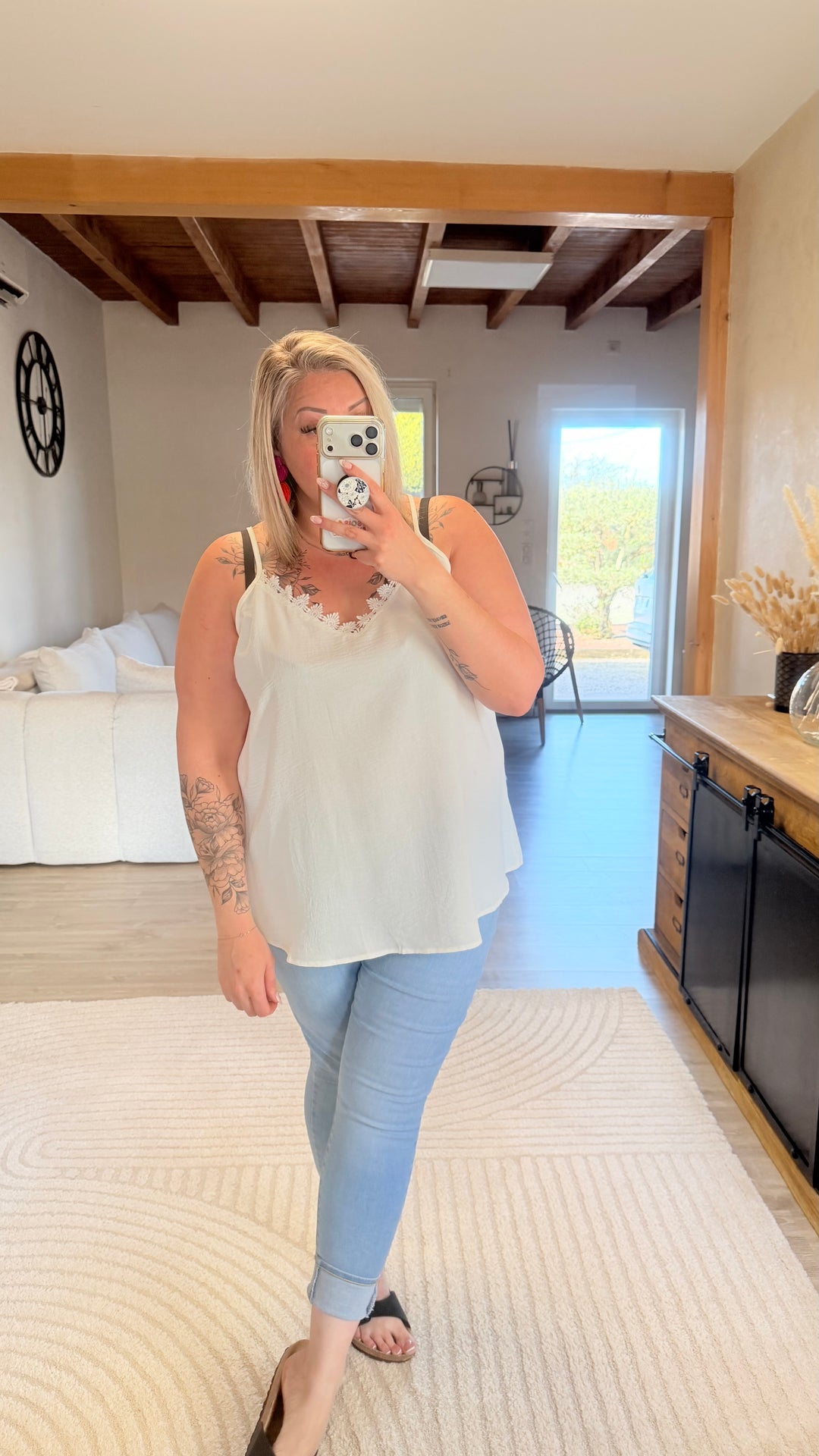 Top Gorgia blanc CURVY