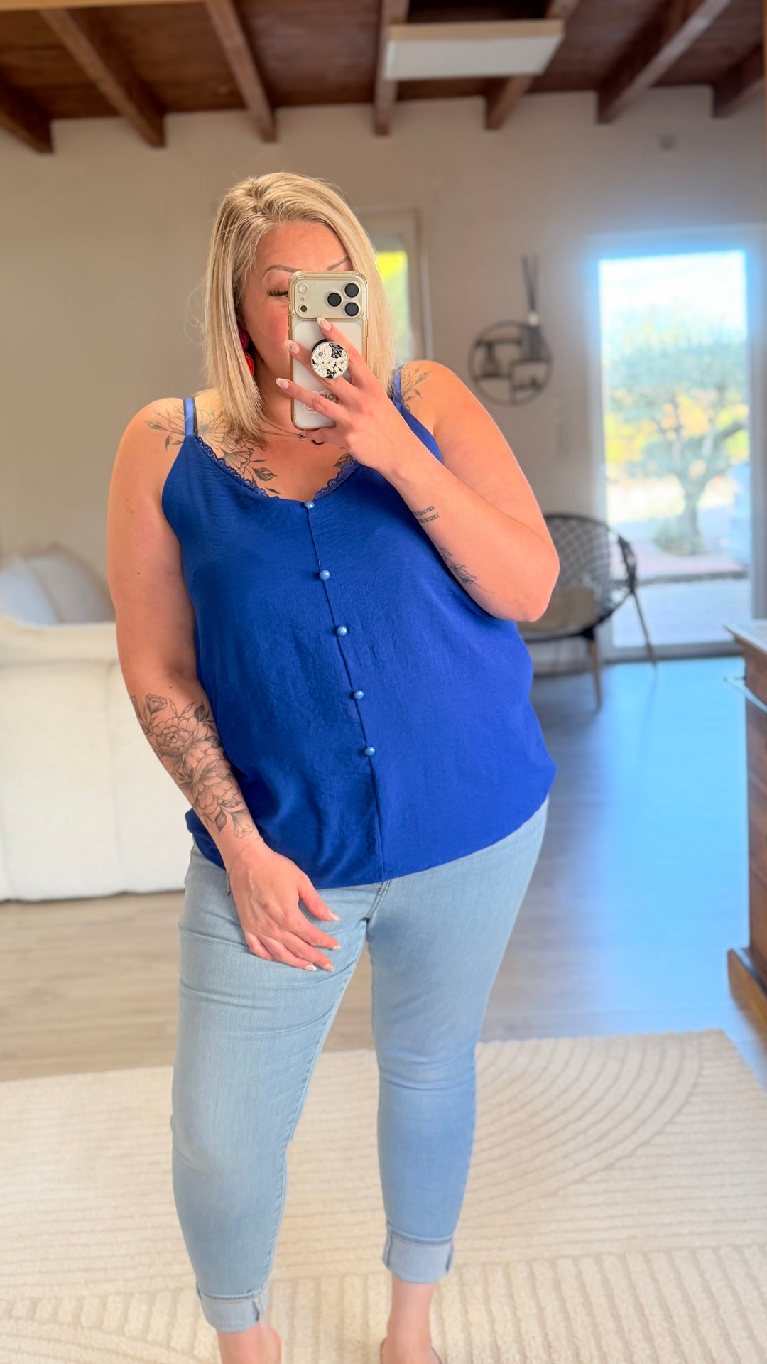 Top Hosa bleu roi CURVY