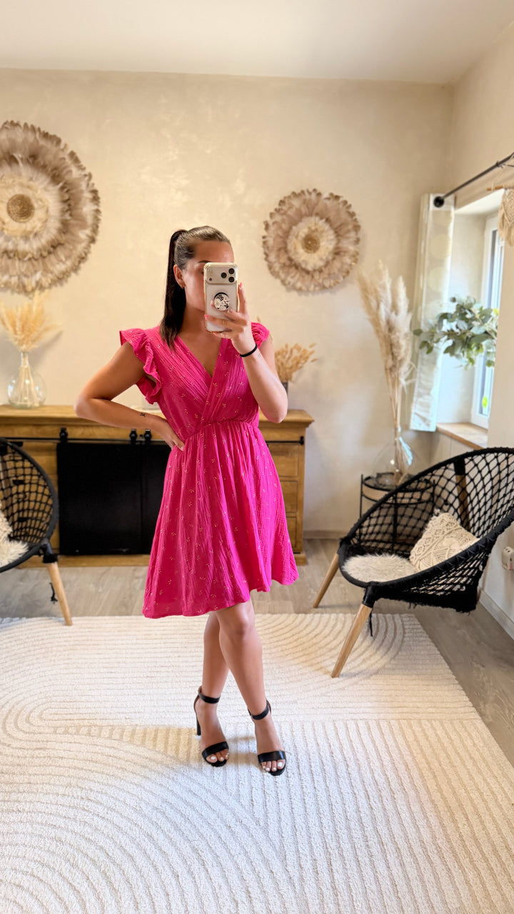 Robe courte Maya Fushia