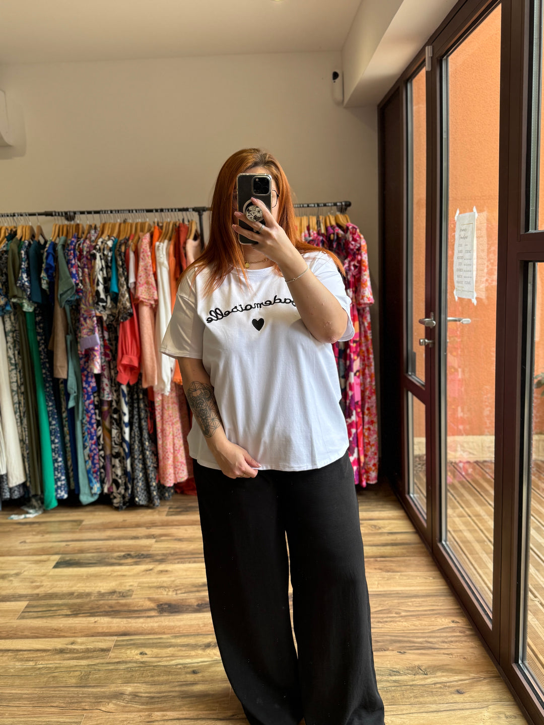 Teeshirt mademoiselle noir curvy