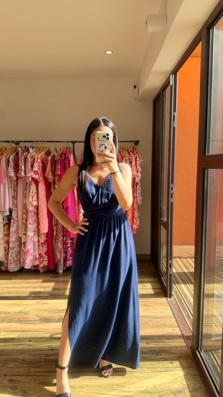 Robe longue Molly marine