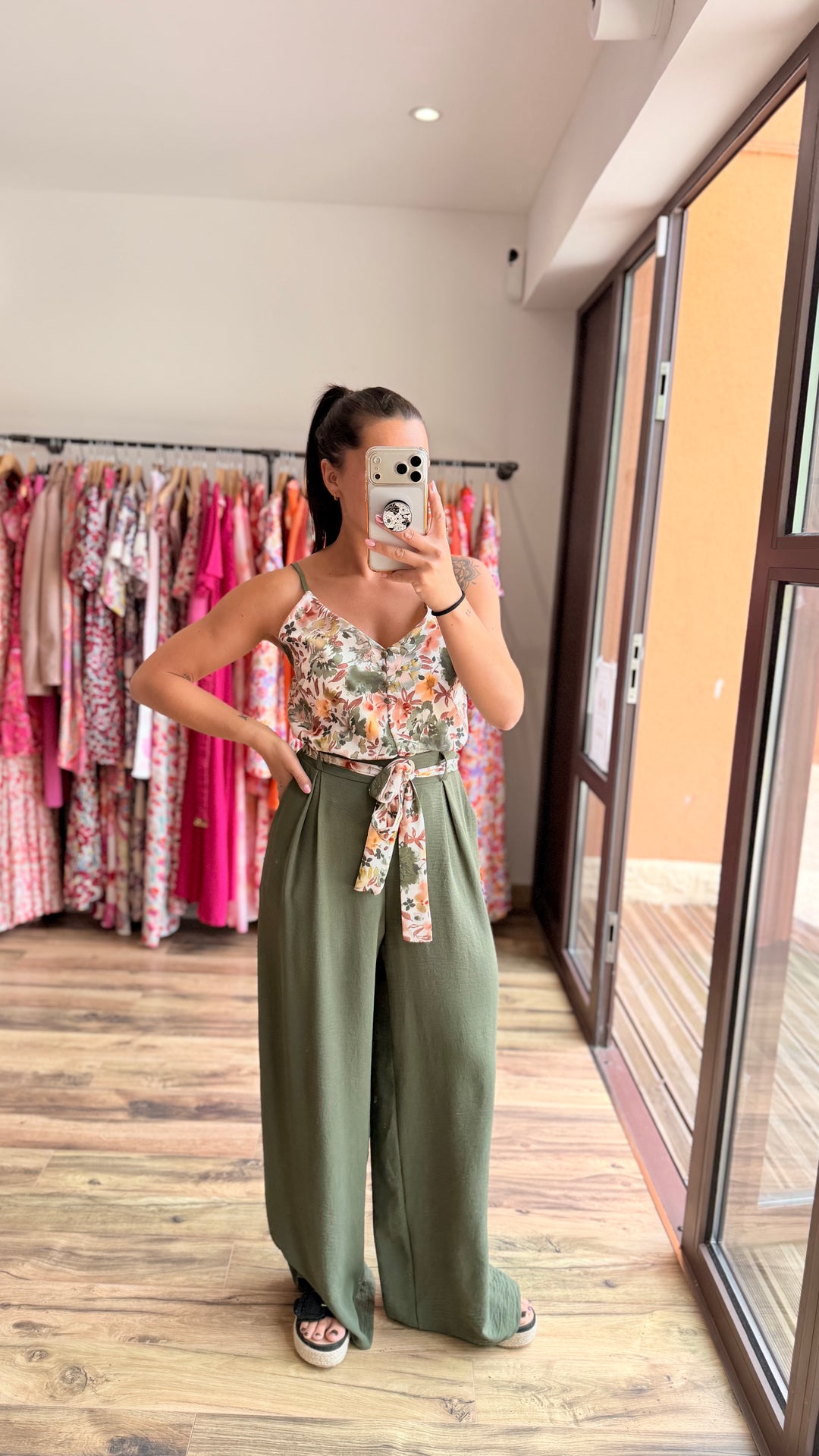 Pantalon Candice kaki CURVY