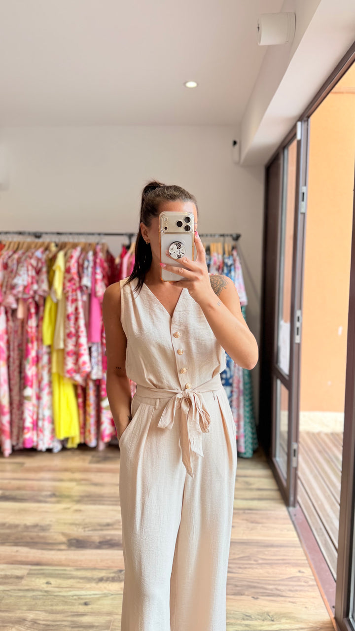 Combinaison Roxane beige CURVY