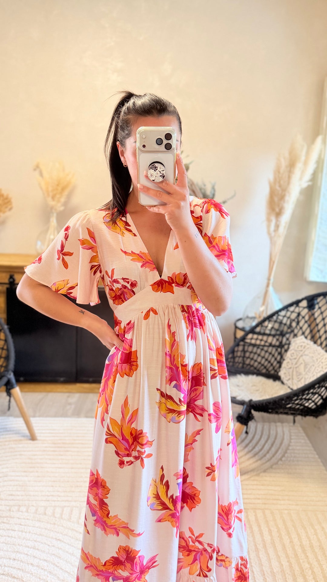 Robe longue Aubépine