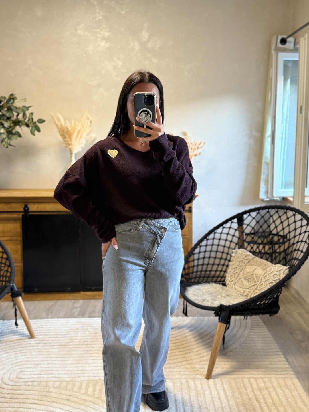 Pull Juanito aubergine