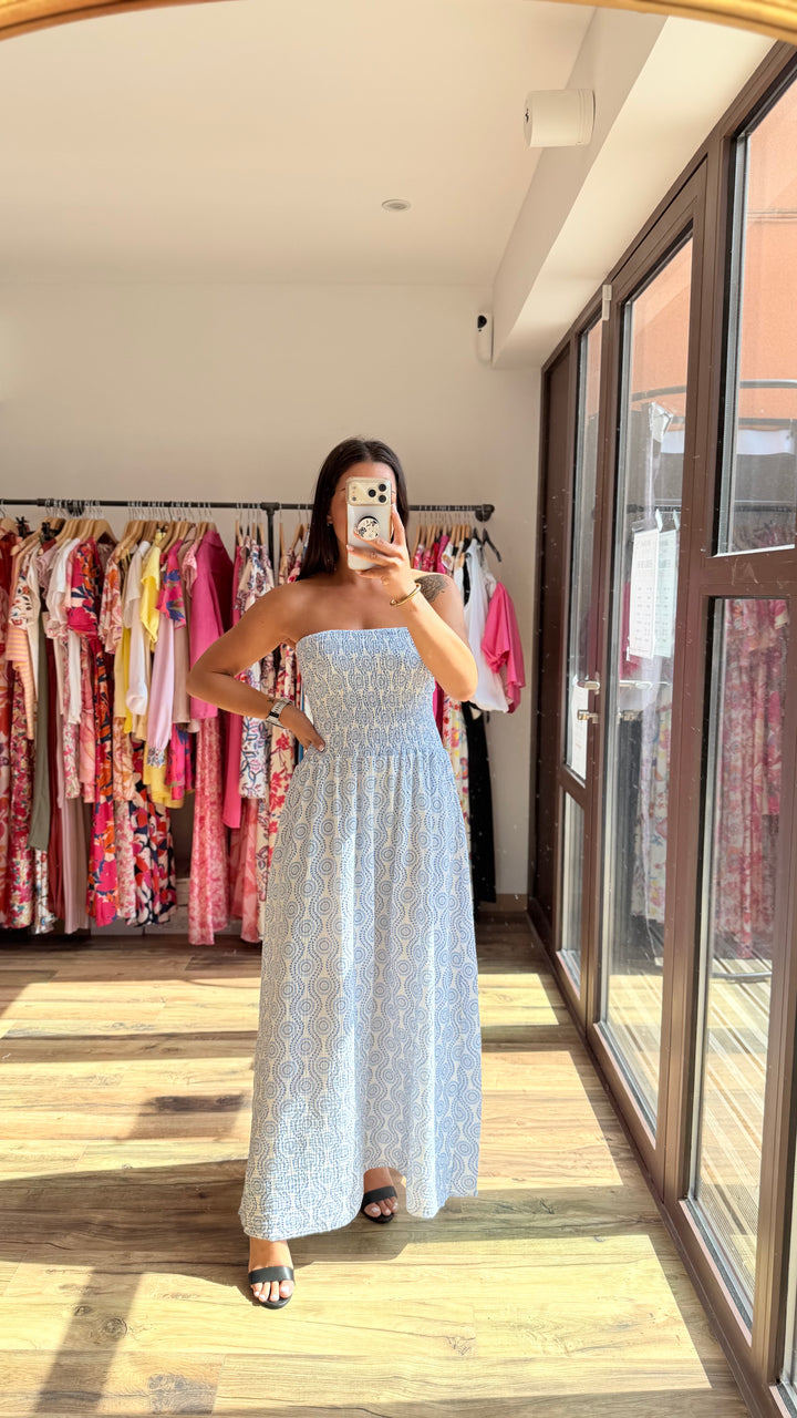 Robe longue Dory bleu