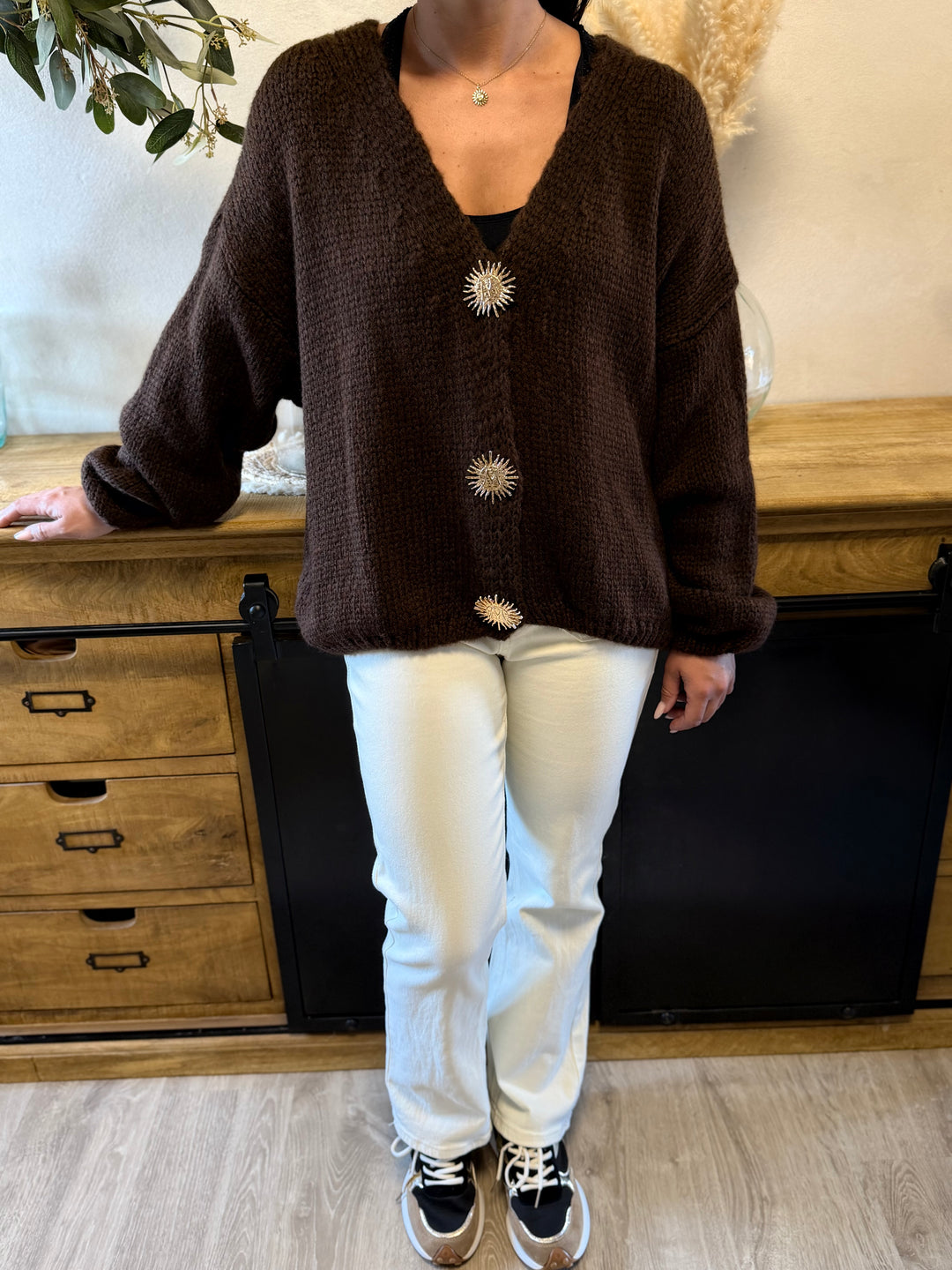 Gilet Betty chocolat