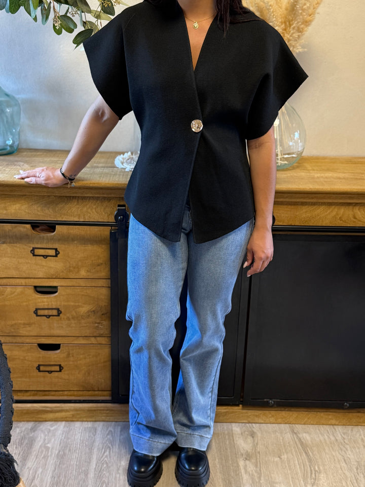 Gilet en maille Ophelia noir