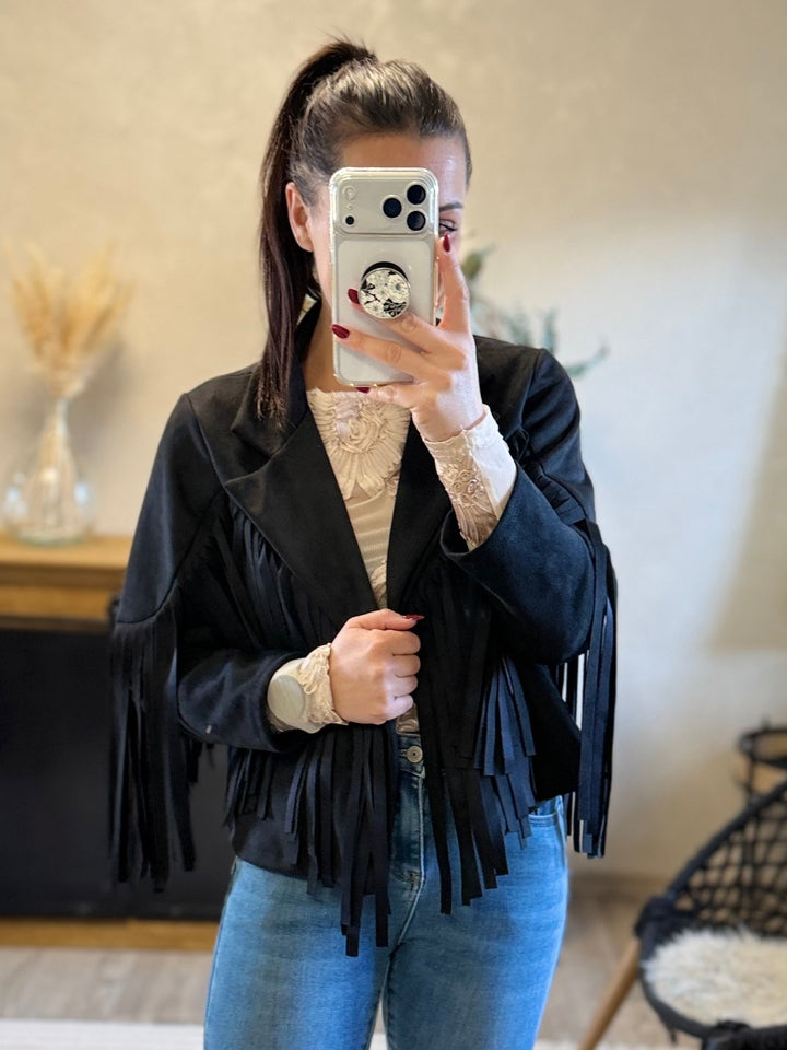 Veste à frange Yelle