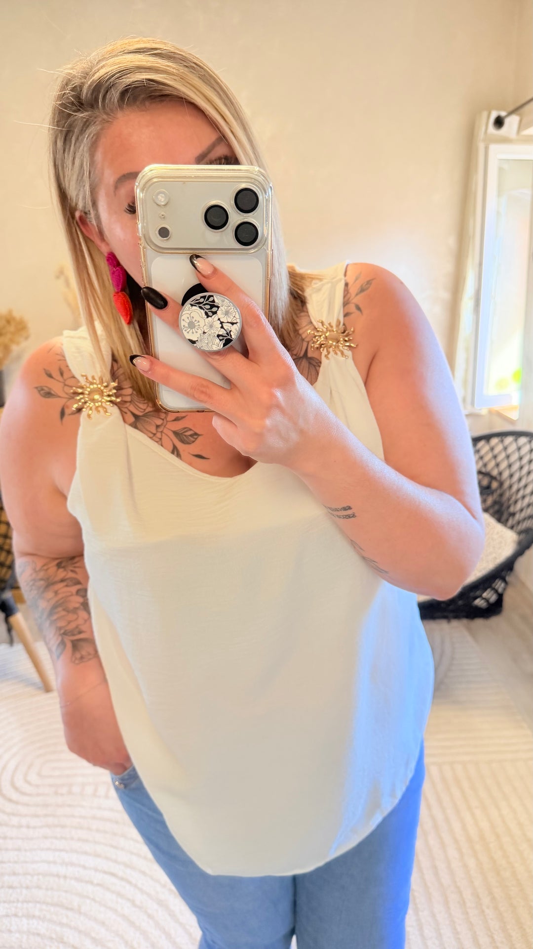 Top Soleya blanc CURVY