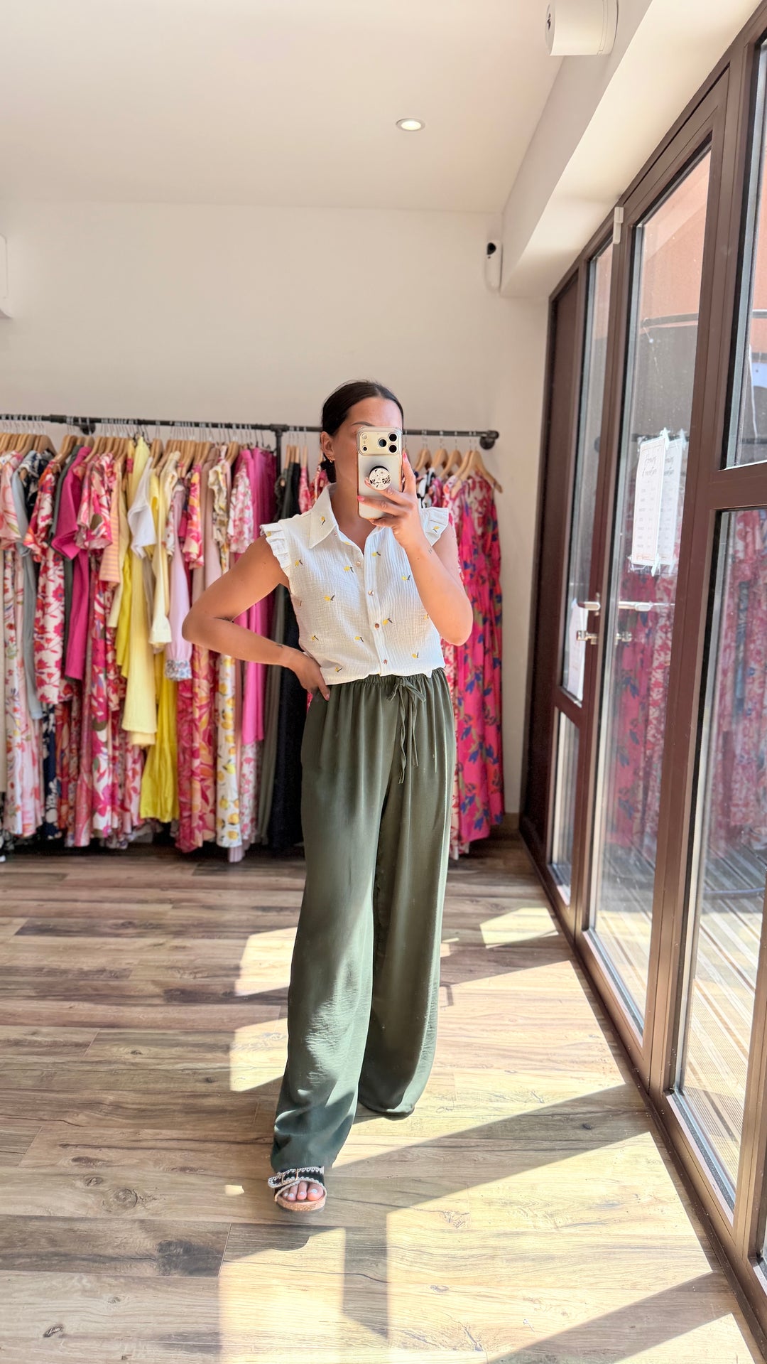 Pantalon Valentino kaki CURVY (Précommande expédition 6/07)