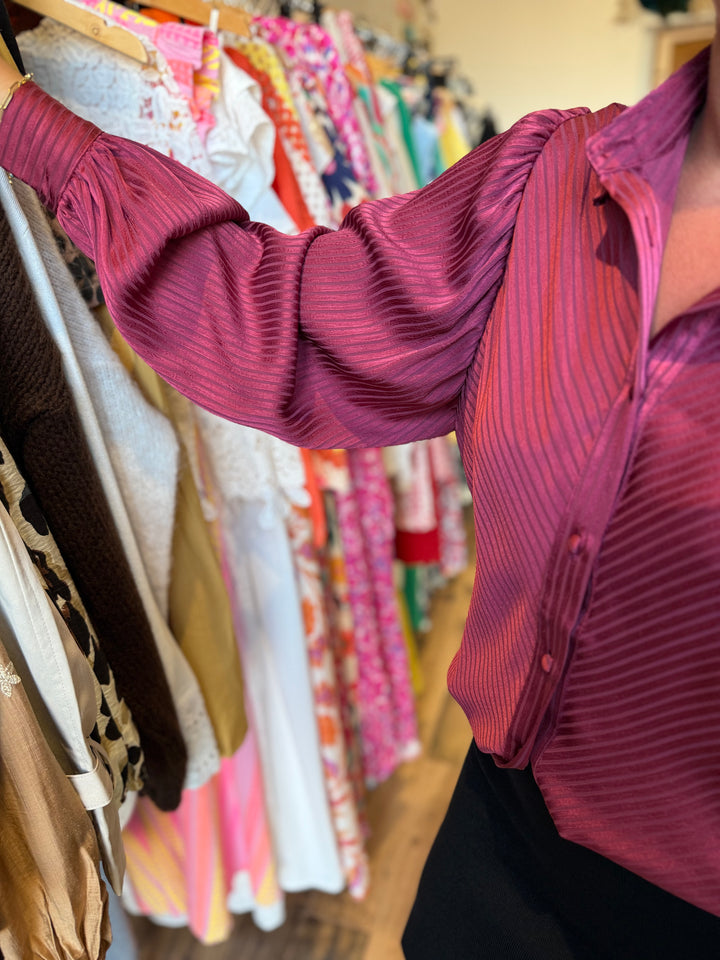 Chemise Lola bordeaux