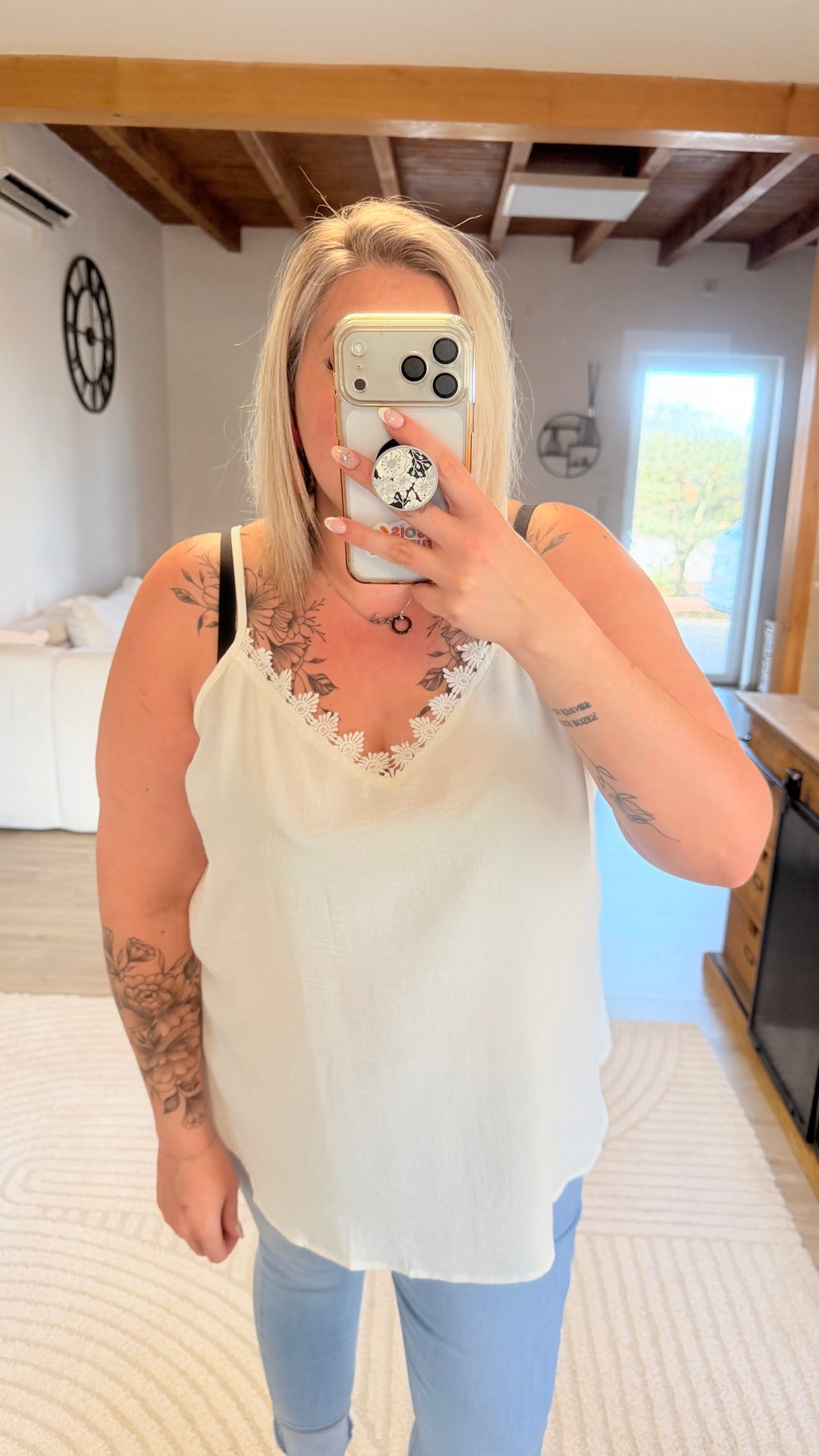 Top Gorgia blanc CURVY