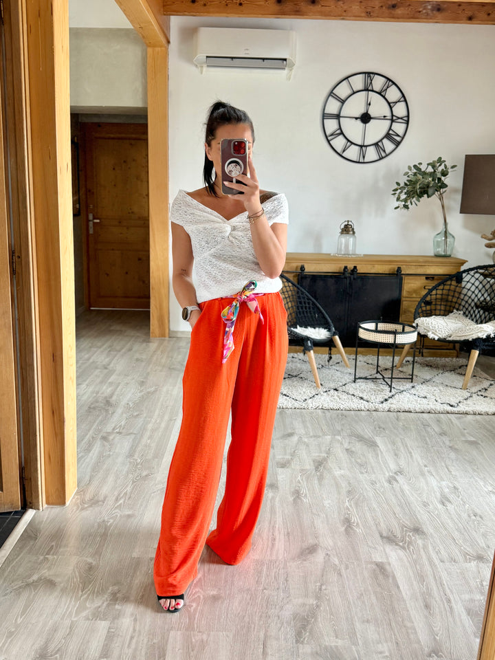 Pantalon Eliam orange