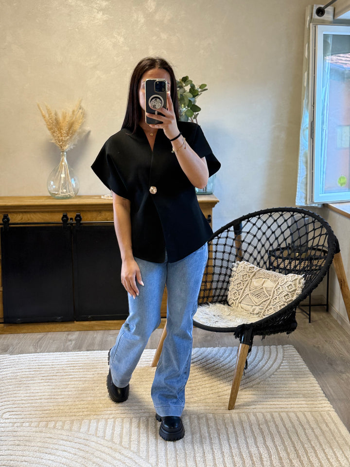 Gilet en maille Ophelia noir