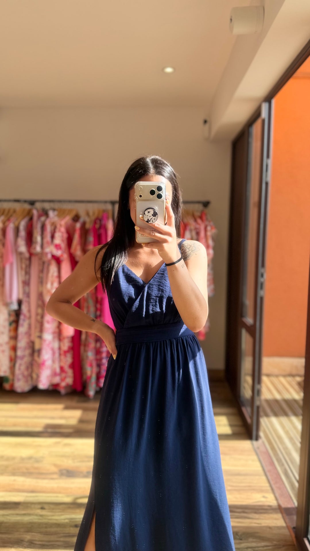 Robe longue Molly marine